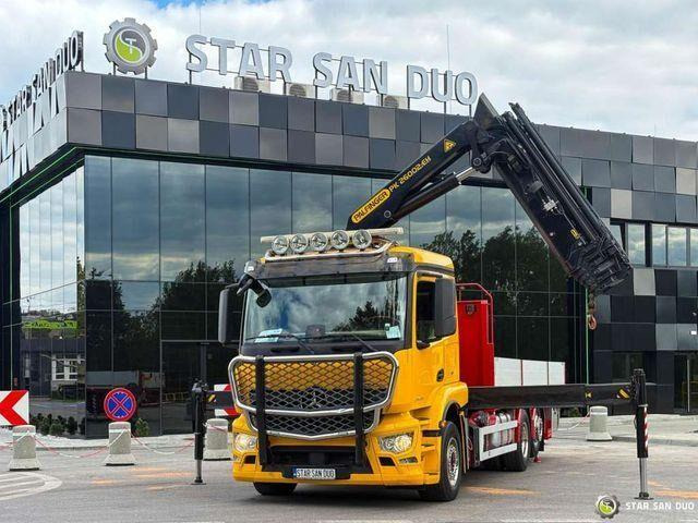 Mercedes-Benz ACTROS 2543 6x2 PalfingerPK 26002 EH Crane - 栏板式/ 平板卡车, 起重车:图1 Mercedes-Benz ACTROS 2543 6x2 PalfingerPK 26002 EH Crane - 栏板式/ 平板卡车, 起重车:图1