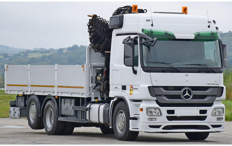 Mercedes-Benz ACTROS 2544 - 栏板式/ 平板卡车, 起重车:图4 Mercedes-Benz ACTROS 2544 - 栏板式/ 平板卡车, 起重车:图4