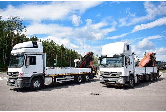 Mercedes-Benz ACTROS 2546 6x2 Palfinger PK 50002 EURO 5 Cran - 栏板式/ 平板卡车, 起重车:图5 Mercedes-Benz ACTROS 2546 6x2 Palfinger PK 50002 EURO 5 Cran - 栏板式/ 平板卡车, 起重车:图5