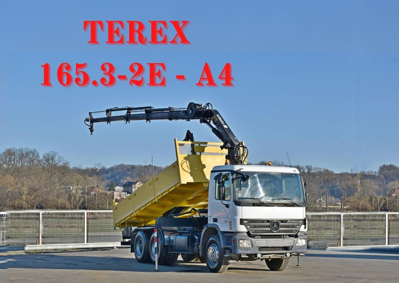 Mercedes-Benz ACTROS 2636 * TEREX 165.2E - A4 + FUNK/6x4 - 翻斗车, 起重车:图1 Mercedes-Benz ACTROS 2636 * TEREX 165.2E - A4 + FUNK/6x4 - 翻斗车, 起重车:图1