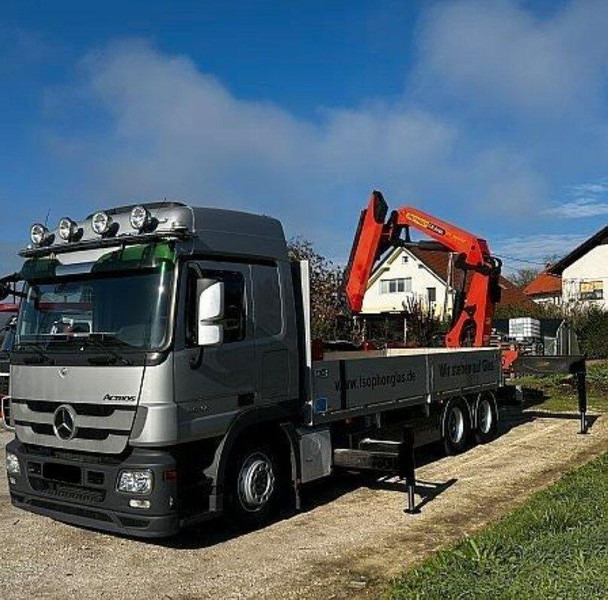 Mercedes-Benz ACTROS 2641 6x2 Crane PALFINGER PK 36002 - 栏板式/ 平板卡车, 起重车:图1 Mercedes-Benz ACTROS 2641 6x2 Crane PALFINGER PK 36002 - 栏板式/ 平板卡车, 起重车:图1