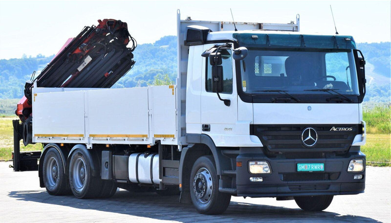Mercedes-Benz ACTROS 2641 - 栏板式/ 平板卡车, 起重车:图3 Mercedes-Benz ACTROS 2641 - 栏板式/ 平板卡车, 起重车:图3