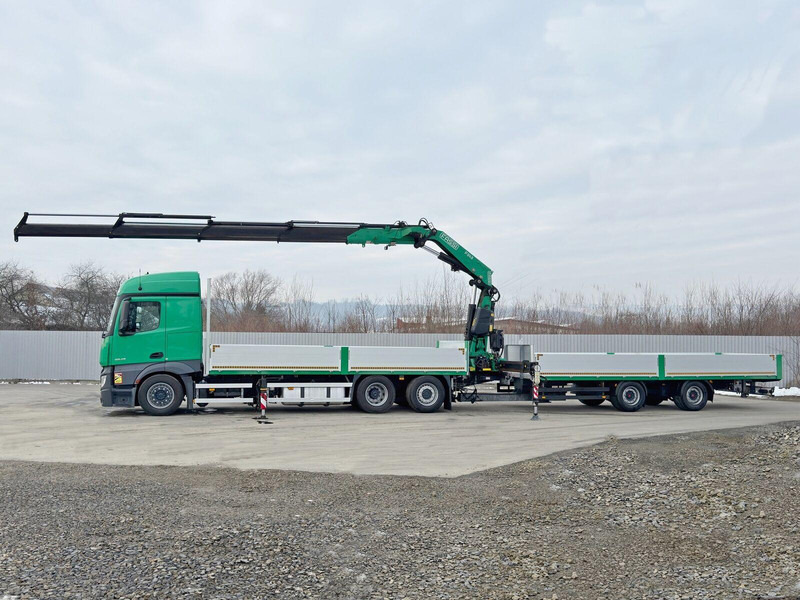 Mercedes-Benz ACTROS 2645 * FASSI F345.24 + FUNK + Anhänger - 栏板式/ 平板卡车, 起重车:图5 Mercedes-Benz ACTROS 2645 * FASSI F345.24 + FUNK + Anhänger - 栏板式/ 平板卡车, 起重车:图5