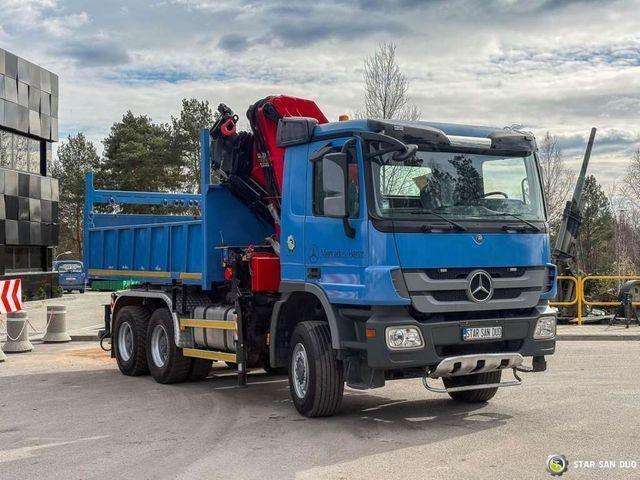 翻斗车, 起重车 Mercedes-Benz ACTROS 3341 6x6 HMF 4220 K4 CRANE KIPPER：图9