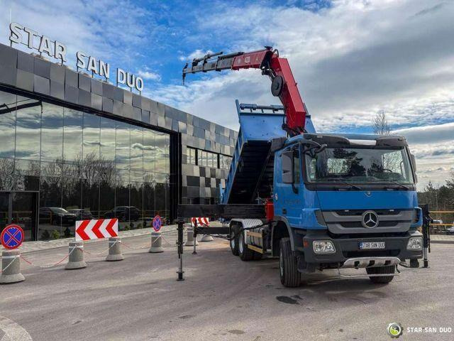 翻斗车, 起重车 Mercedes-Benz ACTROS 3341 6x6 HMF 4220 K4 CRANE KIPPER：图13