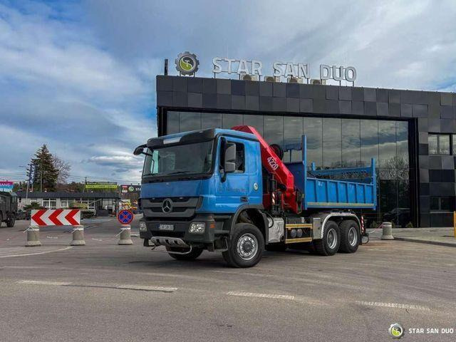 翻斗车, 起重车 Mercedes-Benz ACTROS 3341 6x6 HMF 4220 K4 CRANE KIPPER：图12