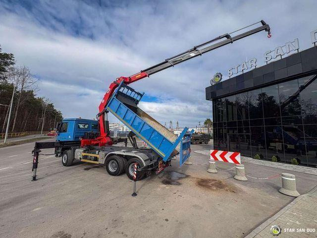 翻斗车, 起重车 Mercedes-Benz ACTROS 3341 6x6 HMF 4220 K4 CRANE KIPPER：图16
