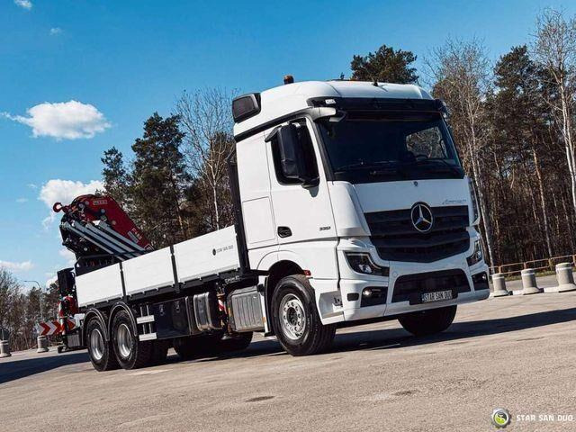 Mercedes-Benz ACTROS 3351 NEW 6x4 Fassi F485 Crane - 栏板式/ 平板卡车, 起重车:图2 Mercedes-Benz ACTROS 3351 NEW 6x4 Fassi F485 Crane - 栏板式/ 平板卡车, 起重车:图2