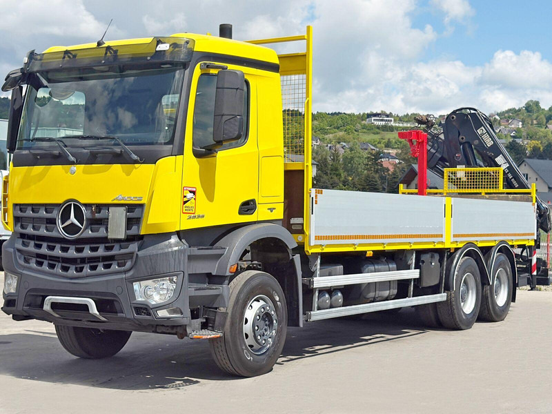 Mercedes-Benz AROCS 2636 *HIAB 166 D-4 HIDUO + FUNK* 6x4 - 栏板式/ 平板卡车, 起重车:图4 Mercedes-Benz AROCS 2636 *HIAB 166 D-4 HIDUO + FUNK* 6x4 - 栏板式/ 平板卡车, 起重车:图4