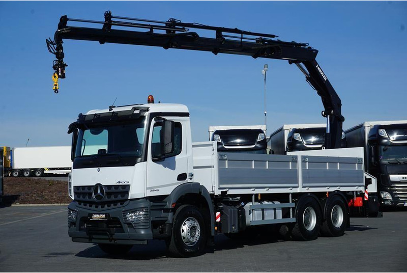 Mercedes-Benz AROCS / 2643 / 6 X 4 / SKRZYNIOWY + HDS / HIAB 228 E – 4 / WYS. - 栏板式/ 平板卡车, 起重车:图1 Mercedes-Benz AROCS / 2643 / 6 X 4 / SKRZYNIOWY + HDS / HIAB 228 E – 4 / WYS. - 栏板式/ 平板卡车, 起重车:图1