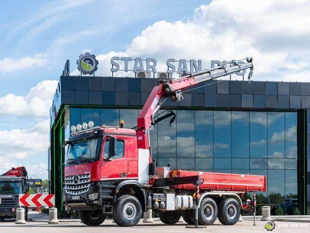 Mercedes-Benz AROCS 3345 6x6 HMF 3220 K hds Crane tipper - 翻斗车, 起重车:图3 Mercedes-Benz AROCS 3345 6x6 HMF 3220 K hds Crane tipper - 翻斗车, 起重车:图3