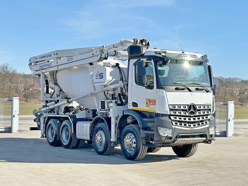 Mercedes-Benz AROCS 3743 * Betonpumpe + FUNK * 8x4 * TOP - 混凝土搅拌车:图1 Mercedes-Benz AROCS 3743 * Betonpumpe + FUNK * 8x4 * TOP - 混凝土搅拌车:图1