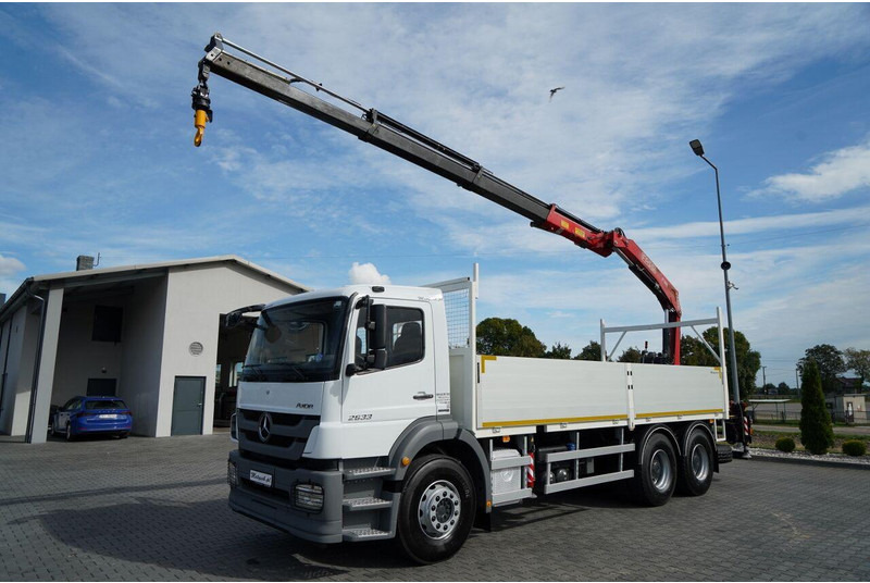 Mercedes-Benz / AXOR 2633 / 6X4 / SKRZYNIOWY - 6,55 M / MOCNA PODŁOGA / HDS FA - 栏板式/ 平板卡车, 起重车:图2 Mercedes-Benz / AXOR 2633 / 6X4 / SKRZYNIOWY - 6,55 M / MOCNA PODŁOGA / HDS FA - 栏板式/ 平板卡车, 起重车:图2
