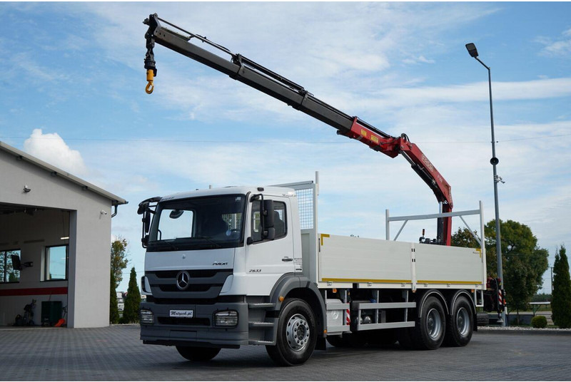 Mercedes-Benz / AXOR 2633 / 6X4 / SKRZYNIOWY - 6,55 M / MOCNA PODŁOGA / HDS FA - 栏板式/ 平板卡车, 起重车:图1 Mercedes-Benz / AXOR 2633 / 6X4 / SKRZYNIOWY - 6,55 M / MOCNA PODŁOGA / HDS FA - 栏板式/ 平板卡车, 起重车:图1