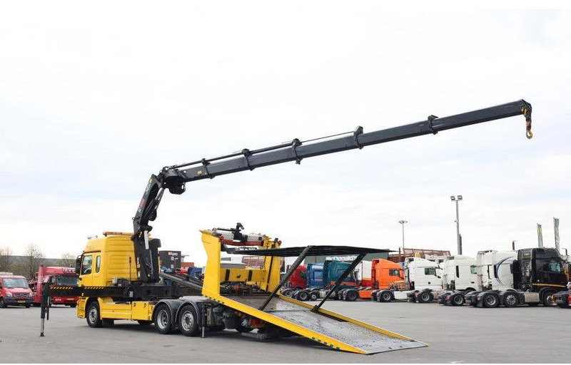 Mercedes-Benz Actros 2532 Vehicle transporter + crane Hiab 477EP-5 HiPro 6x2 - 自动转运卡车:图4 Mercedes-Benz Actros 2532 Vehicle transporter + crane Hiab 477EP-5 HiPro 6x2 - 自动转运卡车:图4