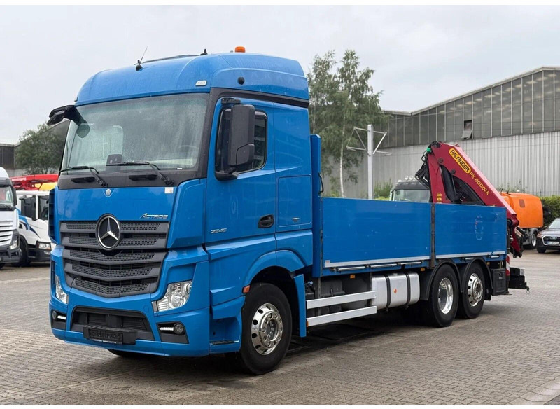 Mercedes-Benz Actros 2545 - Flatbed + crane 6x2 - 栏板式/ 平板卡车, 起重车:图1 Mercedes-Benz Actros 2545 - Flatbed + crane 6x2 - 栏板式/ 平板卡车, 起重车:图1