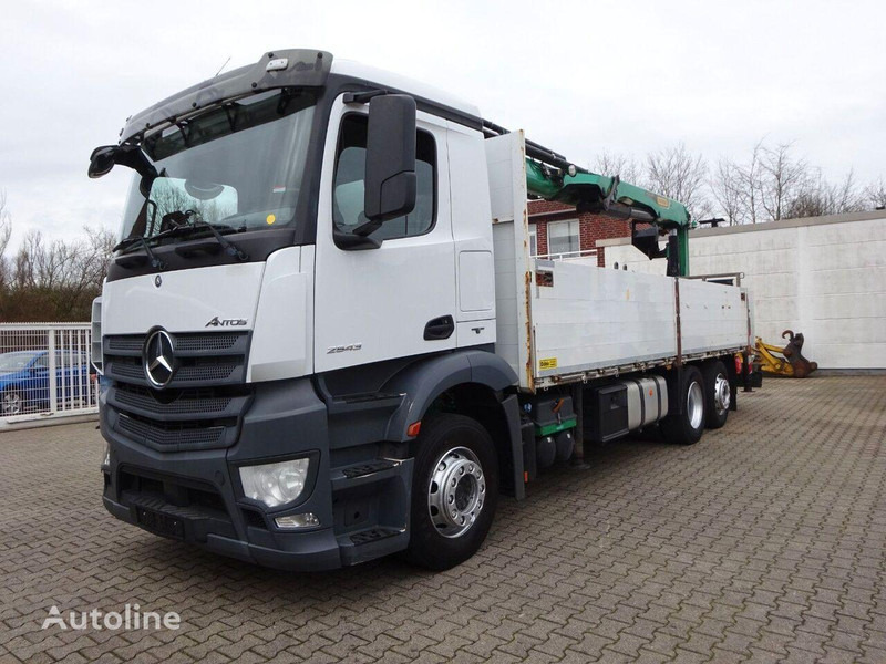 Mercedes-Benz Antos 2543 - Flatbed+crane 6x2 - 栏板式/ 平板卡车, 起重车:图2 Mercedes-Benz Antos 2543 - Flatbed+crane 6x2 - 栏板式/ 平板卡车, 起重车:图2