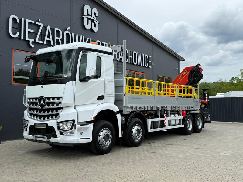 Mercedes-Benz Arocs Actros 3236 // E6 // 8x4 // Palfinger PK4800 - 栏板式/ 平板卡车, 起重车:图1 Mercedes-Benz Arocs Actros 3236 // E6 // 8x4 // Palfinger PK4800 - 栏板式/ 平板卡车, 起重车:图1