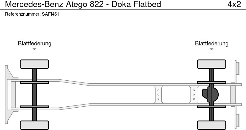 栏板式/ 平板卡车 Mercedes-Benz Atego 822 - Doka Flatbed:图16 栏板式/ 平板卡车 Mercedes-Benz Atego 822 - Doka Flatbed:图16