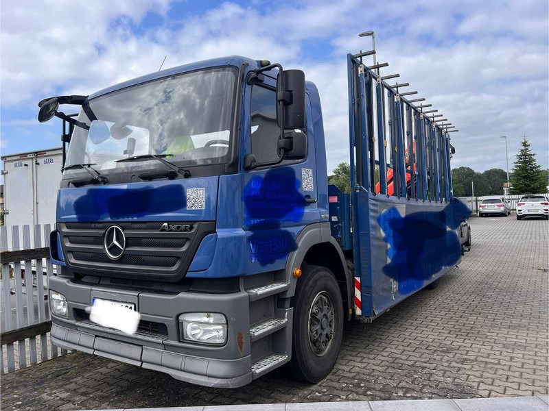 Mercedes-Benz Axor 1829 Palfinger hátsó daru PK 12002 klíma - 栏板式/ 平板卡车, 起重车:图1 Mercedes-Benz Axor 1829 Palfinger hátsó daru PK 12002 klíma - 栏板式/ 平板卡车, 起重车:图1