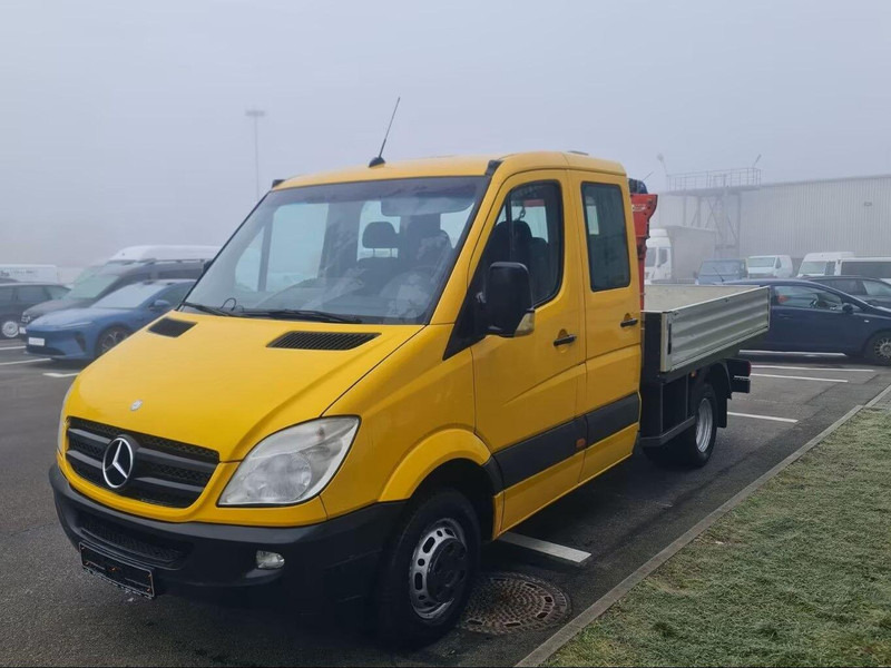 Mercedes-Benz Sprinter 519 CDI Doka - Flatbed truck + crane - 栏板式/ 平板卡车, 起重车:图1 Mercedes-Benz Sprinter 519 CDI Doka - Flatbed truck + crane - 栏板式/ 平板卡车, 起重车:图1