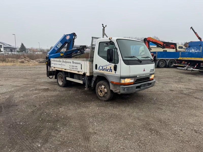 Mitsubishi Canter FE649 - Flatbed truck + crane - 栏板式/ 平板卡车, 起重车:图2 Mitsubishi Canter FE649 - Flatbed truck + crane - 栏板式/ 平板卡车, 起重车:图2