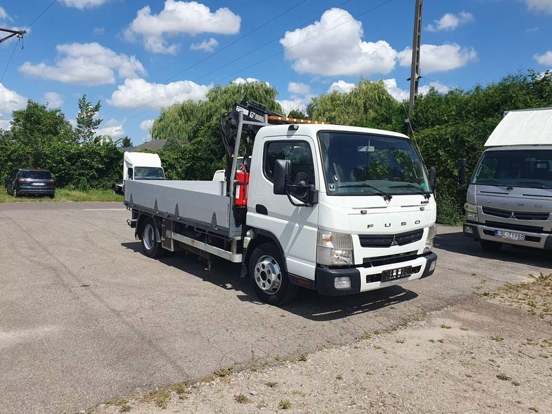Mitsubishi Fuso Canter 7C15 - Flatbed truck + crane - 栏板式/ 平板卡车, 起重车:图1 Mitsubishi Fuso Canter 7C15 - Flatbed truck + crane - 栏板式/ 平板卡车, 起重车:图1