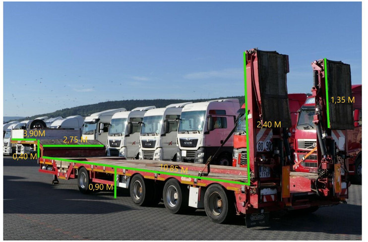 Nooteboom NISKOPODWOZIE LAWETA / 4 OSIOWA / DMC: 73500 KG / NAJAZDY HYDRAU - 低装载半拖车:图2 Nooteboom NISKOPODWOZIE LAWETA / 4 OSIOWA / DMC: 73500 KG / NAJAZDY HYDRAU - 低装载半拖车:图2