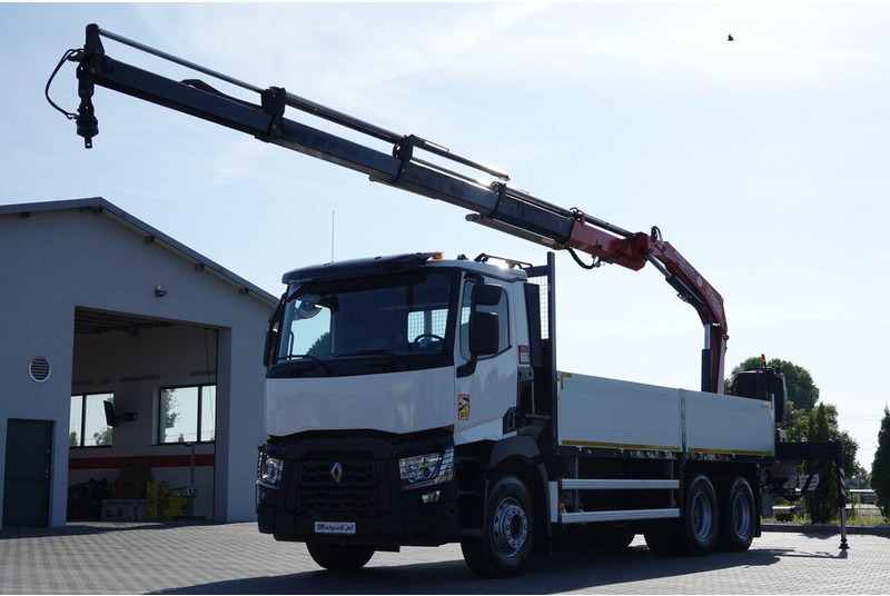 Renault C 380 / 6X4 / SKRZYNIOWY 6.4 M / + HDS FASSI F175A / MAX UDŹWIG - 栏板式/ 平板卡车, 起重车:图4 Renault C 380 / 6X4 / SKRZYNIOWY 6.4 M / + HDS FASSI F175A / MAX UDŹWIG - 栏板式/ 平板卡车, 起重车:图4