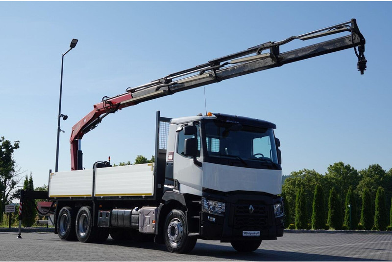 Renault C 380 / 6X4 / SKRZYNIOWY 6.4 M / + HDS FASSI F175A / MAX UDŹWIG - 栏板式/ 平板卡车, 起重车:图2 Renault C 380 / 6X4 / SKRZYNIOWY 6.4 M / + HDS FASSI F175A / MAX UDŹWIG - 栏板式/ 平板卡车, 起重车:图2