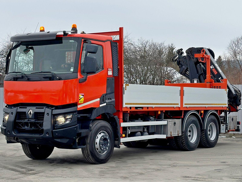 Renault C 430 *HIAB X - HIPRO 188 ES - 5 + FUNK* 6x4 - 栏板式/ 平板卡车, 起重车:图4 Renault C 430 *HIAB X - HIPRO 188 ES - 5 + FUNK* 6x4 - 栏板式/ 平板卡车, 起重车:图4