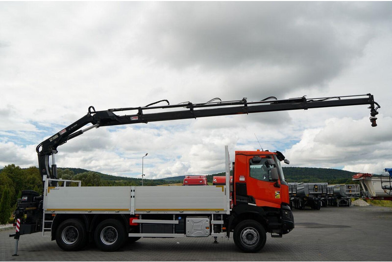 Renault K 380 / 6X4 / SKRZYNIOWY 6.2 M / + HDS HIAB 166 ES-4 / MAX UDŹWI - 栏板式/ 平板卡车, 起重车:图5 Renault K 380 / 6X4 / SKRZYNIOWY 6.2 M / + HDS HIAB 166 ES-4 / MAX UDŹWI - 栏板式/ 平板卡车, 起重车:图5