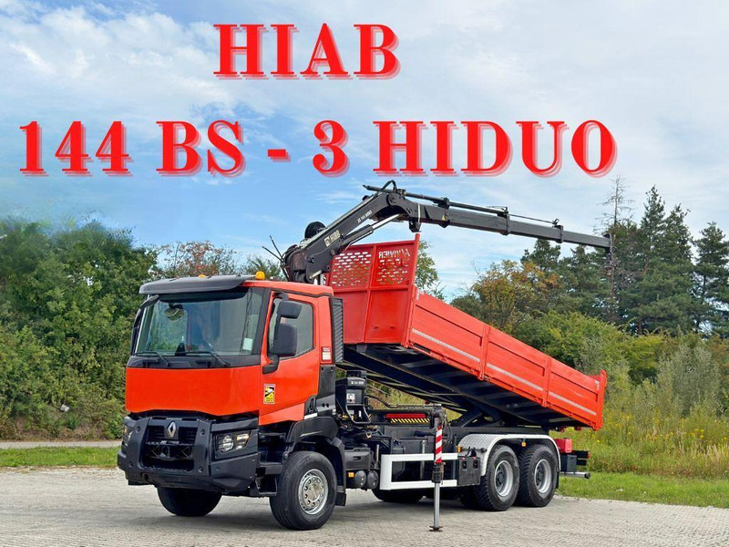 Renault K 380 * HIAB 144 BS - 3 HIDUO + FUNK * 6x4 * TOP - 翻斗车, 起重车:图1 Renault K 380 * HIAB 144 BS - 3 HIDUO + FUNK * 6x4 * TOP - 翻斗车, 起重车:图1