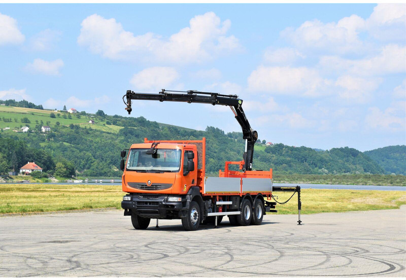 Renault KERAX 410 * HIAB 144 B-3 HIDUO / 6x4 * TOP - 栏板式/ 平板卡车, 起重车:图2 Renault KERAX 410 * HIAB 144 B-3 HIDUO / 6x4 * TOP - 栏板式/ 平板卡车, 起重车:图2