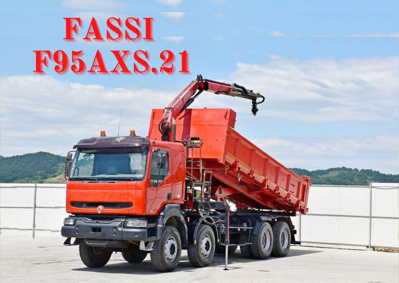 Renault KERAX 420 DCI Kipper 6,30m+FASSI F95AXS.21+FUNK - 翻斗车, 起重车:图1 Renault KERAX 420 DCI Kipper 6,30m+FASSI F95AXS.21+FUNK - 翻斗车, 起重车:图1