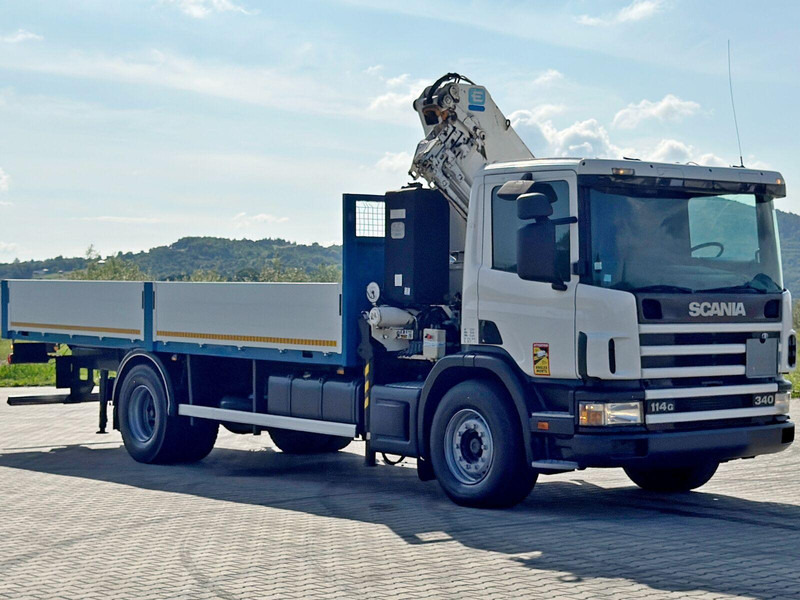 Scania 114 G 340 * PRITSCHE 7,00m * EFFER 210 3S + FUNK - 栏板式/ 平板卡车, 起重车:图4 Scania 114 G 340 * PRITSCHE 7,00m * EFFER 210 3S + FUNK - 栏板式/ 平板卡车, 起重车:图4