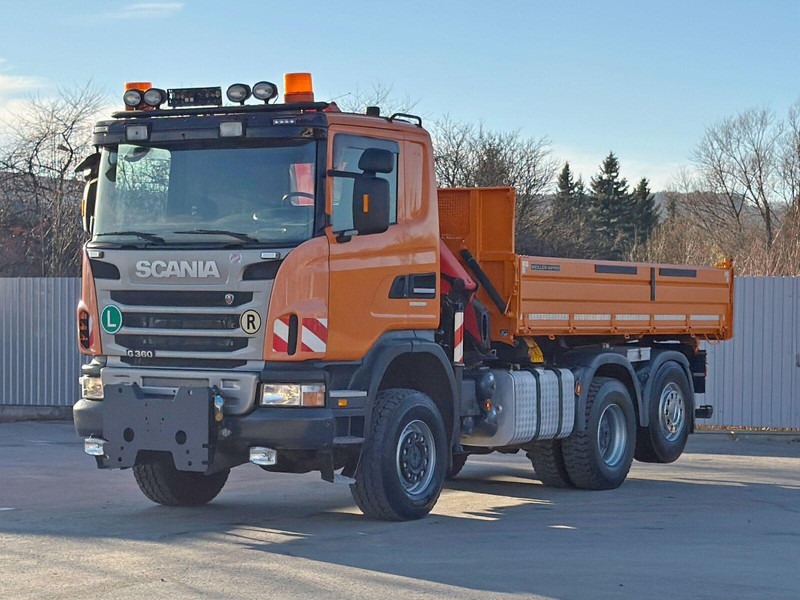 Scania G 360 * KIPPER 4,60m * PALFINGER PK 11002/ 4x4 - 翻斗车, 起重车:图4 Scania G 360 * KIPPER 4,60m * PALFINGER PK 11002/ 4x4 - 翻斗车, 起重车:图4