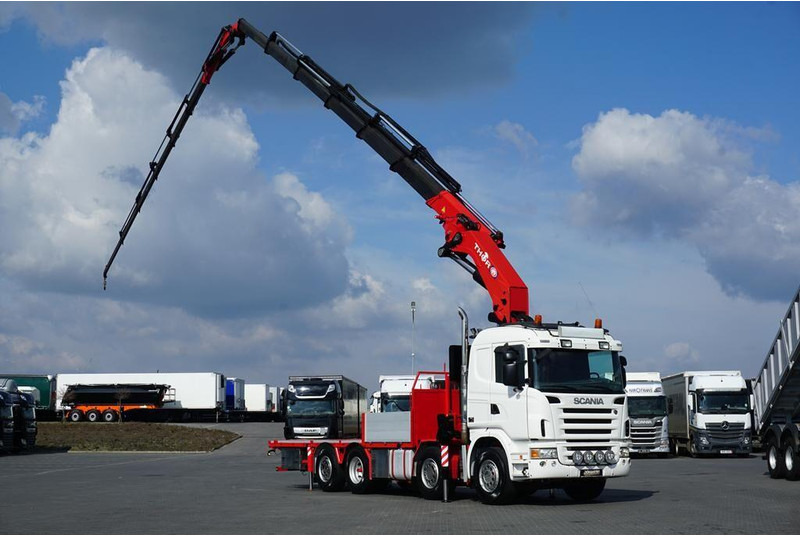 Scania G 480 / 8 X 2 / SKRZYNIOWY + HDS / HMF THOR - O K6 + JIB FJ 2000 - 栏板式/ 平板卡车, 起重车:图1 Scania G 480 / 8 X 2 / SKRZYNIOWY + HDS / HMF THOR - O K6 + JIB FJ 2000 - 栏板式/ 平板卡车, 起重车:图1