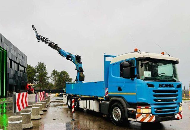 Scania G450 6x4 PALFINGER PK 42002 SH Fly Jib Crane - 栏板式/ 平板卡车, 起重车:图3 Scania G450 6x4 PALFINGER PK 42002 SH Fly Jib Crane - 栏板式/ 平板卡车, 起重车:图3