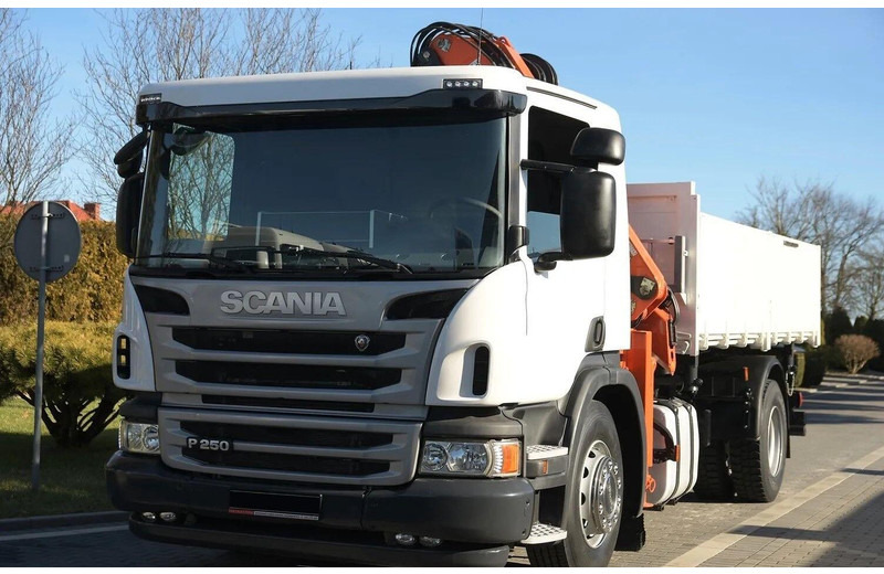 Scania P 250 - 3 way tipper + crane - 翻斗车, 起重车:图3 Scania P 250 - 3 way tipper + crane - 翻斗车, 起重车:图3