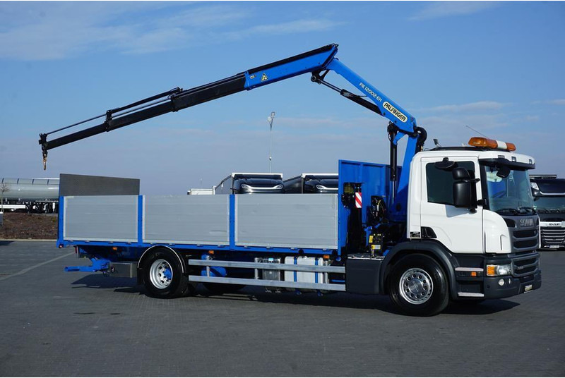 Scania P 250 / ACC / SKRZYNIOWY + HDS + WINDA / PALFINGER PK 12 002 - E - 栏板式/ 平板卡车, 起重车:图4 Scania P 250 / ACC / SKRZYNIOWY + HDS + WINDA / PALFINGER PK 12 002 - E - 栏板式/ 平板卡车, 起重车:图4