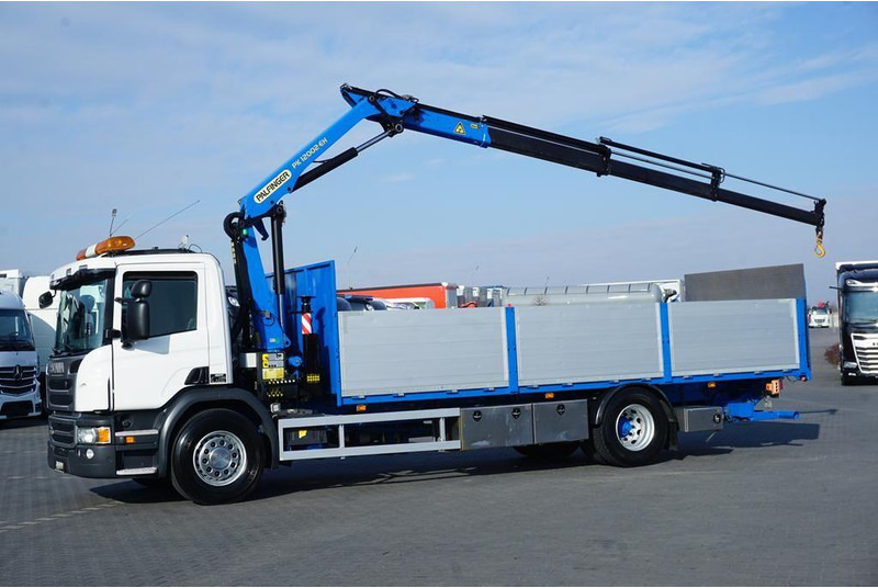 Scania P 250 / ACC / SKRZYNIOWY + HDS + WINDA / PALFINGER PK 12 002 - E - 栏板式/ 平板卡车, 起重车:图3 Scania P 250 / ACC / SKRZYNIOWY + HDS + WINDA / PALFINGER PK 12 002 - E - 栏板式/ 平板卡车, 起重车:图3
