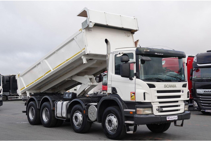 Scania P 380 / 8x4 / WYWROTKA / HYDROBURTA / BORDMATIC / SPROWADZONA / - 翻斗车:图4 Scania P 380 / 8x4 / WYWROTKA / HYDROBURTA / BORDMATIC / SPROWADZONA / - 翻斗车:图4