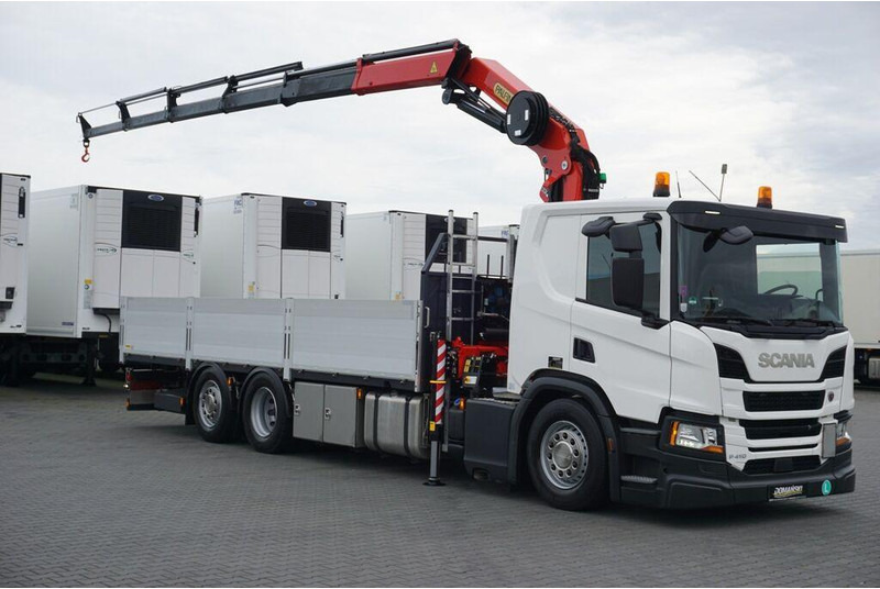 Scania P 410 / 6 X 2 / SKRZYNIOWY + HDS / PALFINGER PK 24 001 / OŚ SKRĘ - 栏板式/ 平板卡车, 起重车:图2 Scania P 410 / 6 X 2 / SKRZYNIOWY + HDS / PALFINGER PK 24 001 / OŚ SKRĘ - 栏板式/ 平板卡车, 起重车:图2