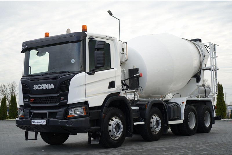 Scania P 410 / 8x4 / BETONOMIESZARKA / GRUSZKA / PUTZMEISTER / 9m3 / AU - 混凝土搅拌车:图1 Scania P 410 / 8x4 / BETONOMIESZARKA / GRUSZKA / PUTZMEISTER / 9m3 / AU - 混凝土搅拌车:图1