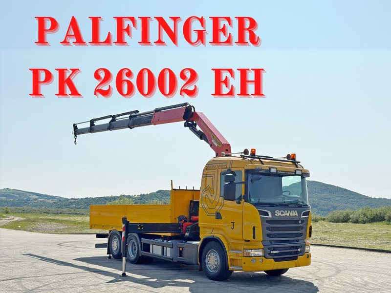 Scania R 500 * PK 26002 EH + FUNK * TOPZUSTAND - 栏板式/ 平板卡车, 起重车:图1 Scania R 500 * PK 26002 EH + FUNK * TOPZUSTAND - 栏板式/ 平板卡车, 起重车:图1