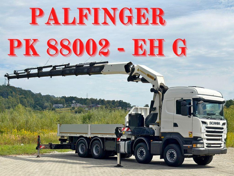 Scania R 500 * PK 88002 - EH G + FUNK * 8x4 *TOPZUSTAND - 栏板式/ 平板卡车, 起重车:图1 Scania R 500 * PK 88002 - EH G + FUNK * 8x4 *TOPZUSTAND - 栏板式/ 平板卡车, 起重车:图1