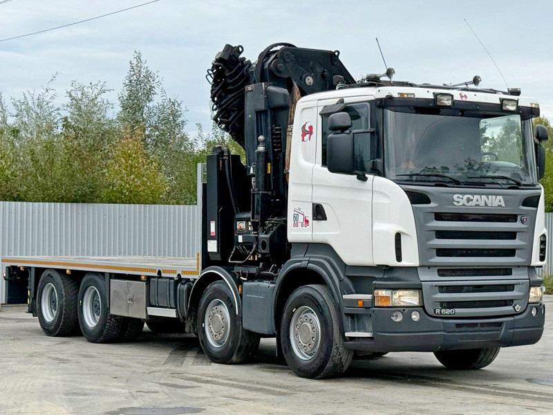Scania R 620*PLATFORM 6,45m*HIAB 600 E - 9 + FUNK / 8x4 - 栏板式/ 平板卡车, 起重车:图4 Scania R 620*PLATFORM 6,45m*HIAB 600 E - 9 + FUNK / 8x4 - 栏板式/ 平板卡车, 起重车:图4