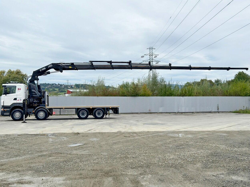 Scania R 620*PLATFORM 6,45m*HIAB 600 E - 9 + FUNK / 8x4 - 栏板式/ 平板卡车, 起重车:图5 Scania R 620*PLATFORM 6,45m*HIAB 600 E - 9 + FUNK / 8x4 - 栏板式/ 平板卡车, 起重车:图5
