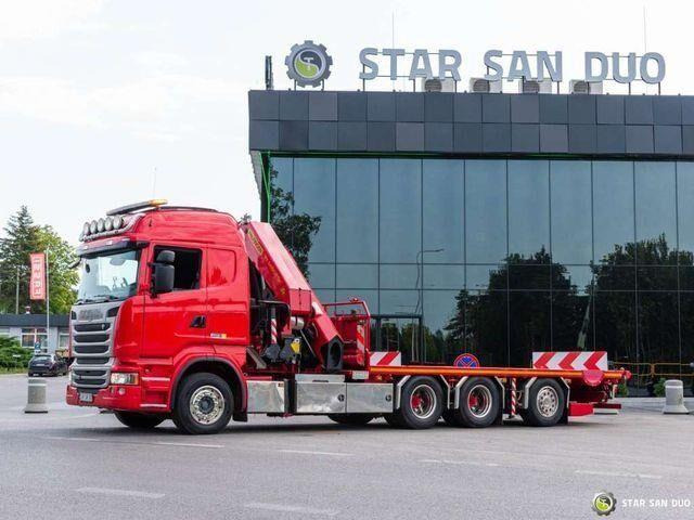 栏板式/ 平板卡车, 起重车 Scania R450 8x4 Palfinger PK 65002 SH HDS Crane:图8 栏板式/ 平板卡车, 起重车 Scania R450 8x4 Palfinger PK 65002 SH HDS Crane:图8